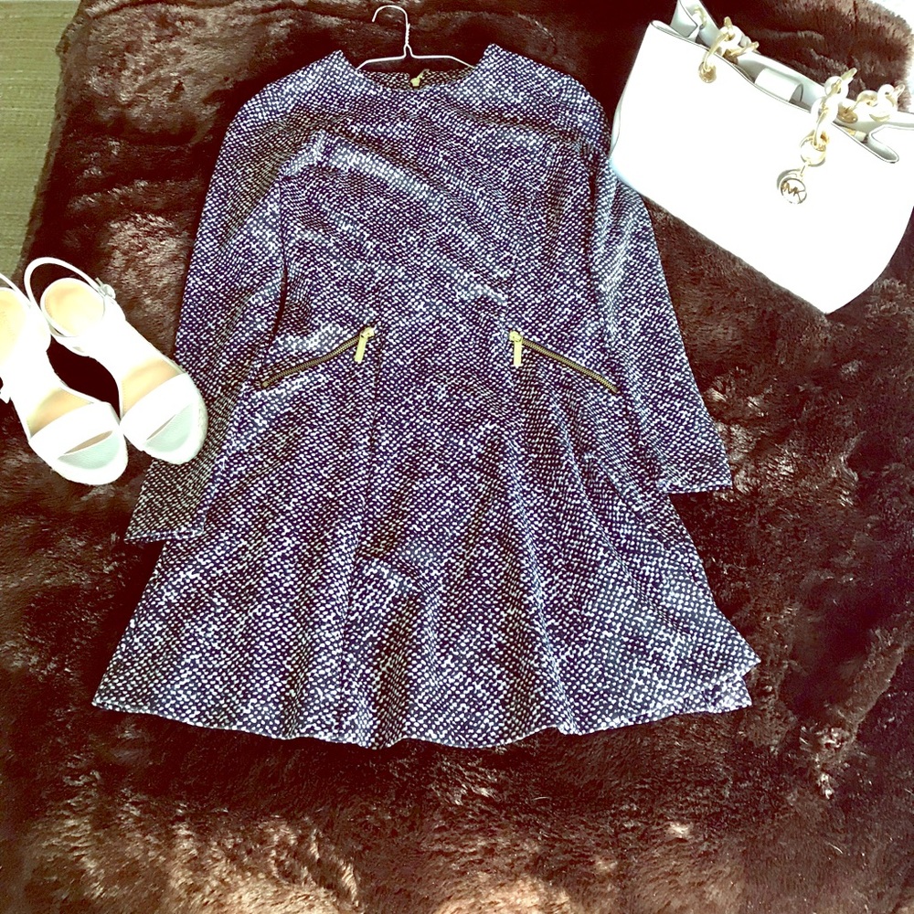 MK Long Sleeve Dress with Gold Hardware!